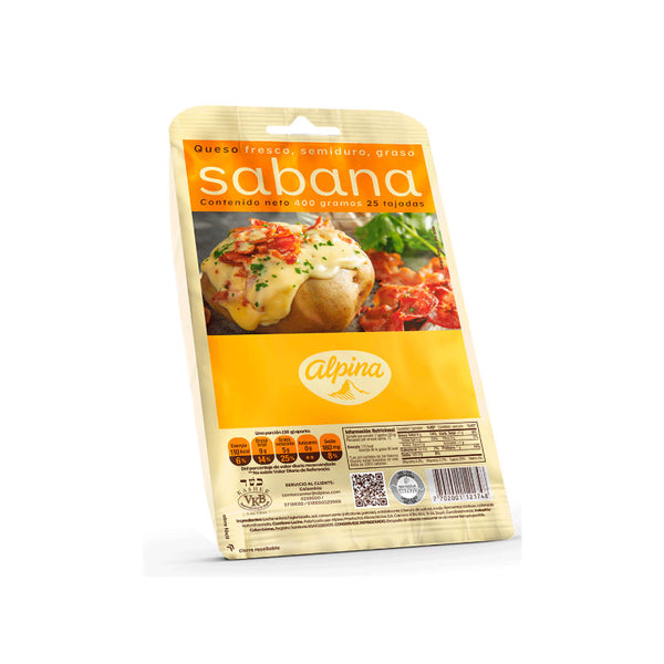 QUESO SABANA ALPINA 400G 25TAJ